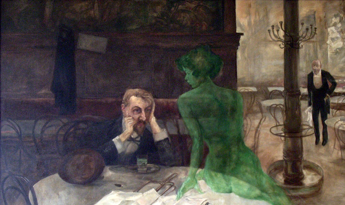 The Absinthe Drinker by Viktor Oliva