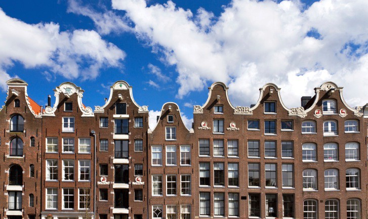 Traditional houses of Amsterdam, The Netherlands