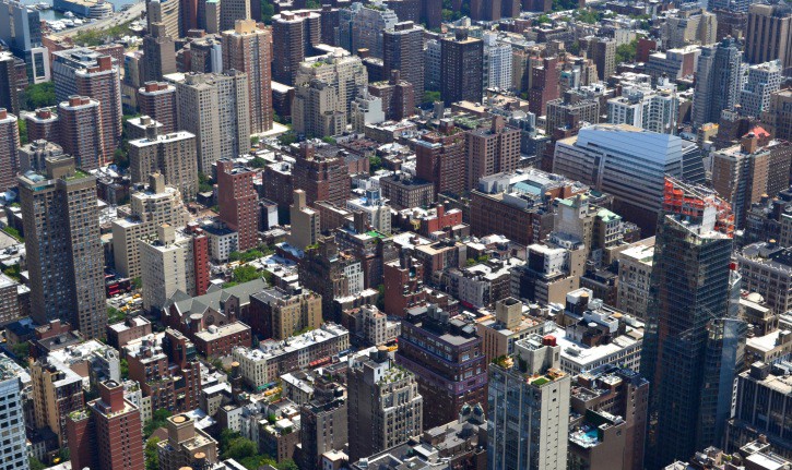 New York City bird\'s eye view