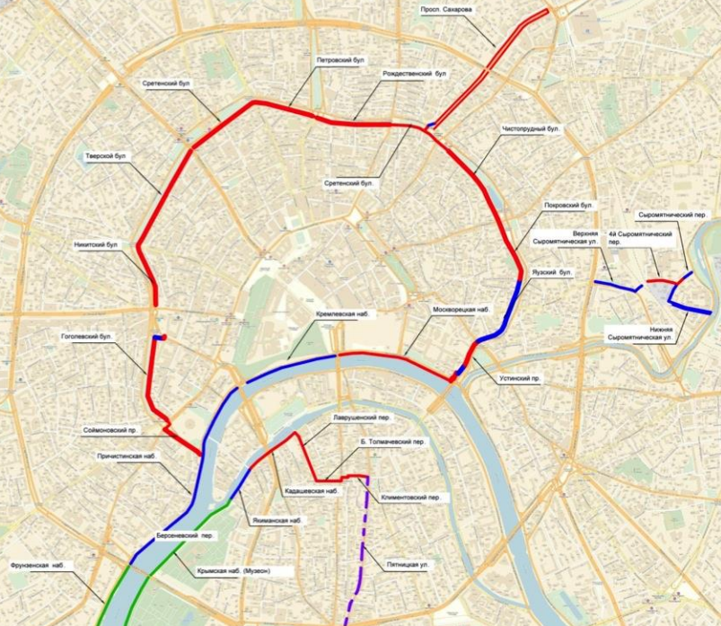 Проект развития велодорожек от Дептранса