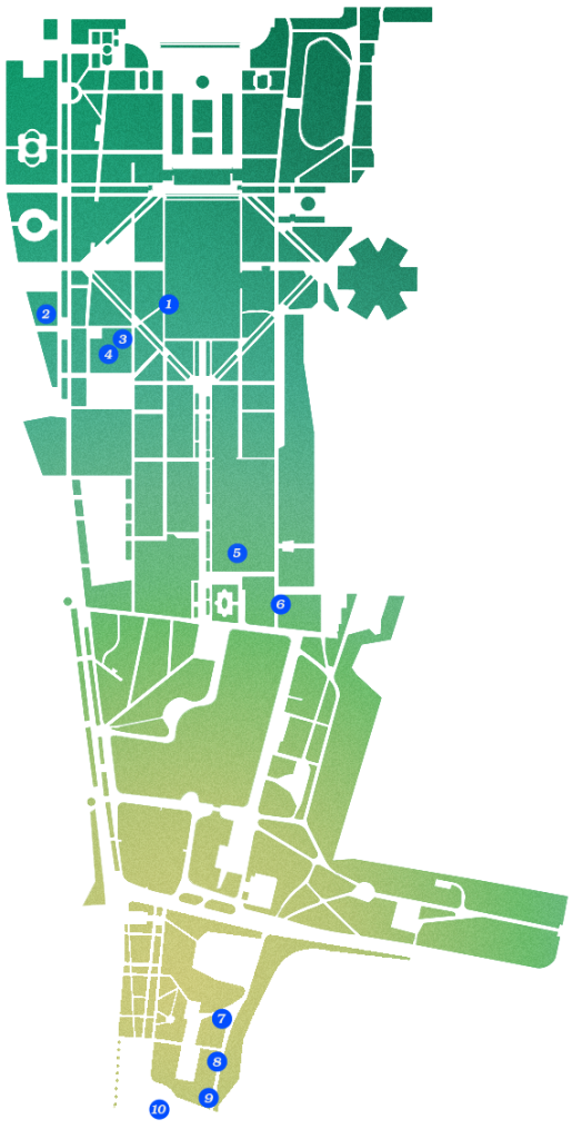 Карта парка Горького