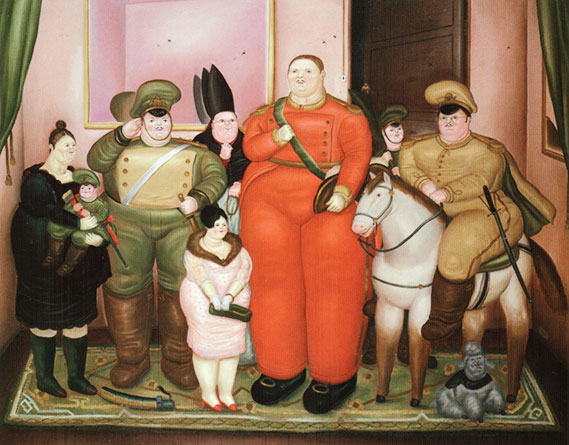 Official Portrait of the Military Junta - Fernando Botero, 1971